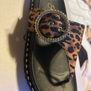 Leopard Print Women's Sandals